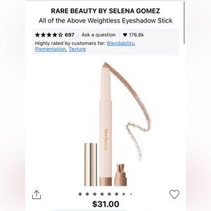 Brand new RARE BEAUTY
All of the Above Weightless Eyeshadow Stick - Integrity